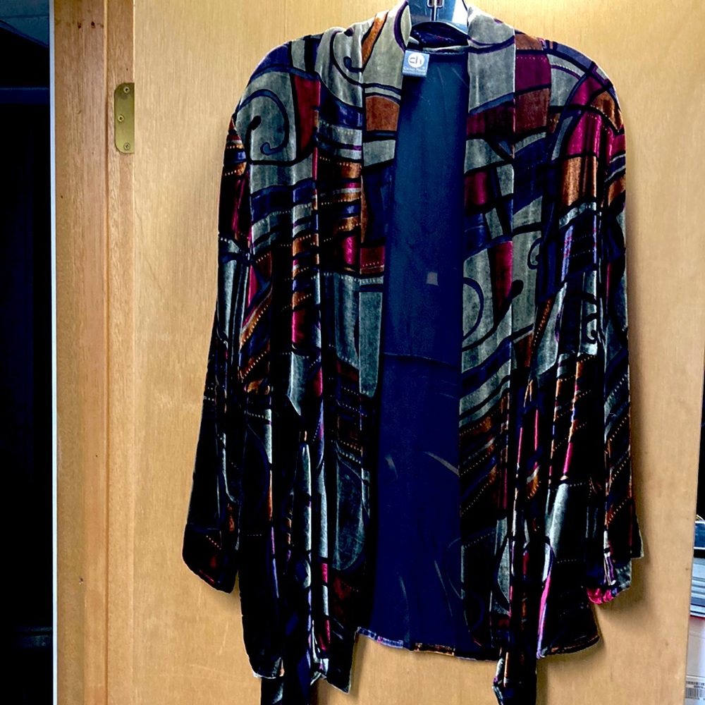 Cut velvet jacket
